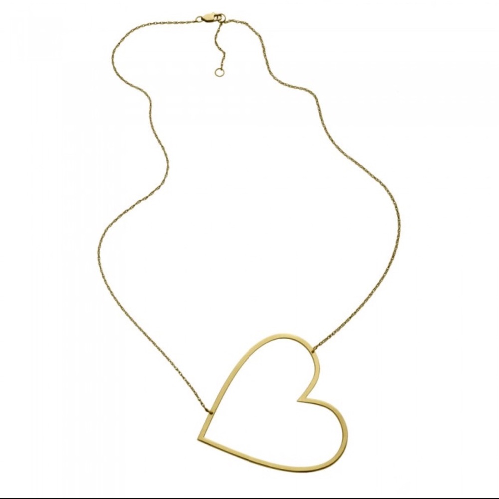 NWT-Jennifer Zeuner Marissa open heart necklace